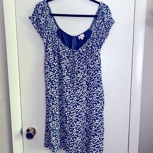 Daisies blue floral dress.  3XL.  Brand is Pink Lily.  Never been worn.